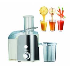 Storcator legume fructe ZILAN, Putere 800 W, Recipient colectare pulpa 1.6L, Pahar gradat colectare suc 0.75L, Tub de alimentare 75 mm, Sistem antipicurare, Alb/inox
