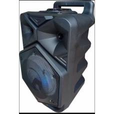 Boxa Activa Portabila Tip Troller, Ailiang, 60w Rms, Speaker 8 Inch, Bluetooth, Karaoke, Microfon Wireless, Telecomanda, Joc De Lumini