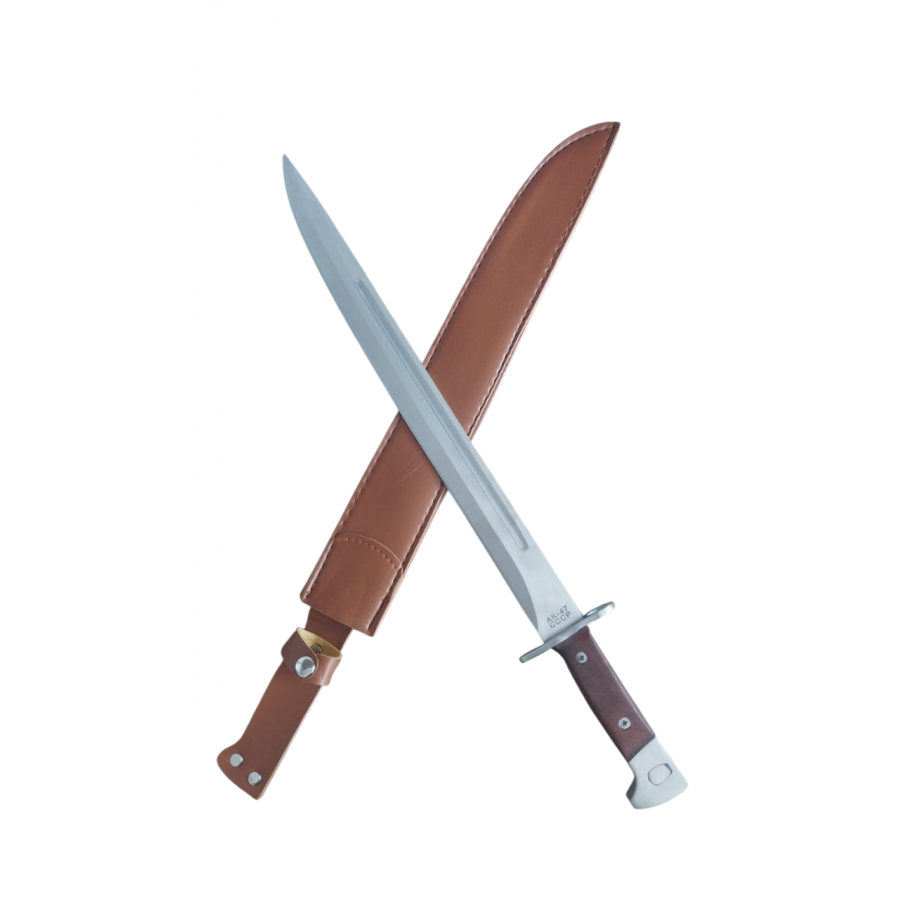 Cutit tip baioneta AK-47 CCCP, teaca, 50 cm