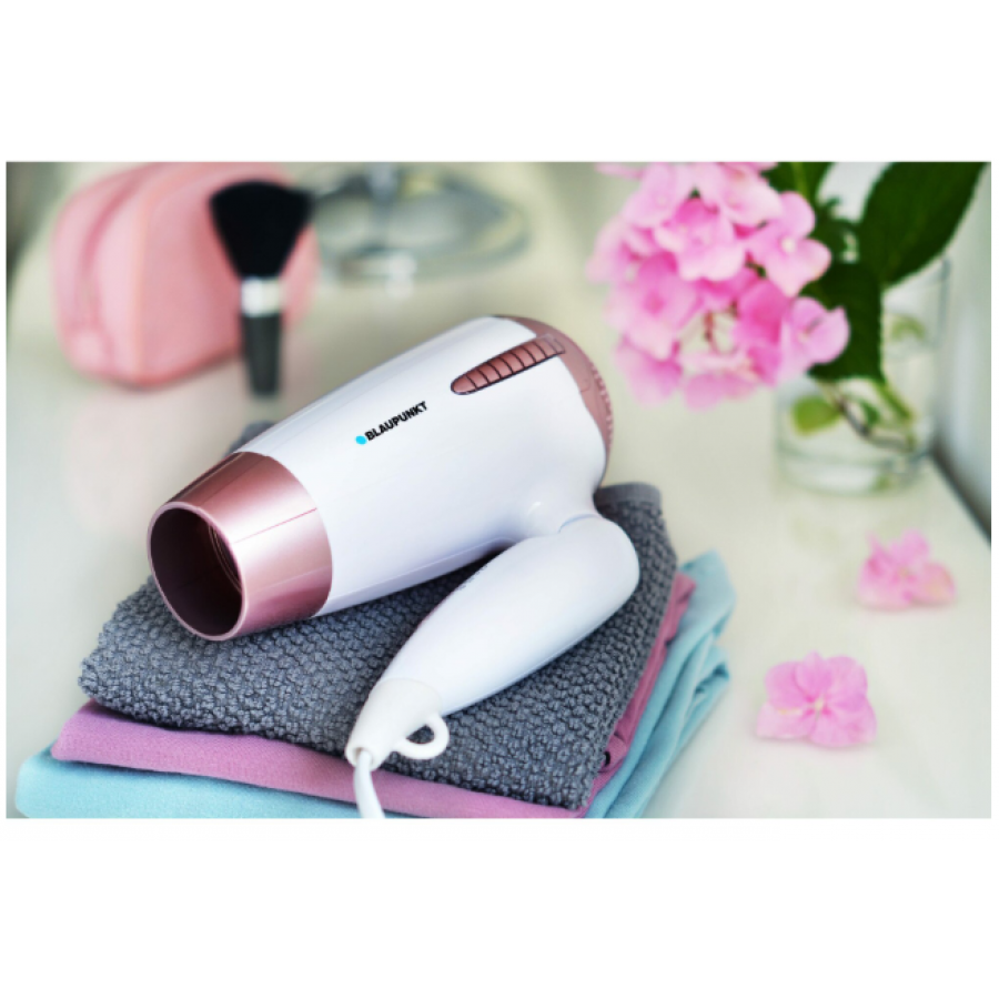 Uscator de par, Blaupunkt, Control al temperaturii pe 3 nivele, Alb, 1200 W