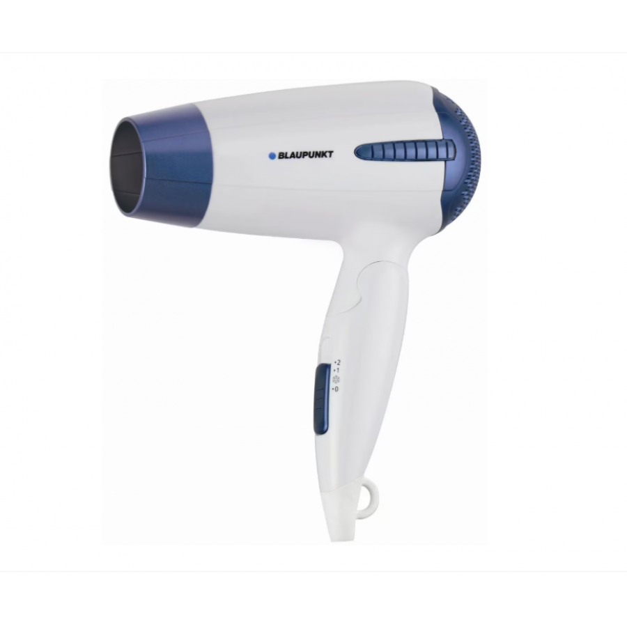 Uscator de par, Blaupunkt, 1200 W, Control al temperaturii pe 3 niveluri, Alb/Albastru