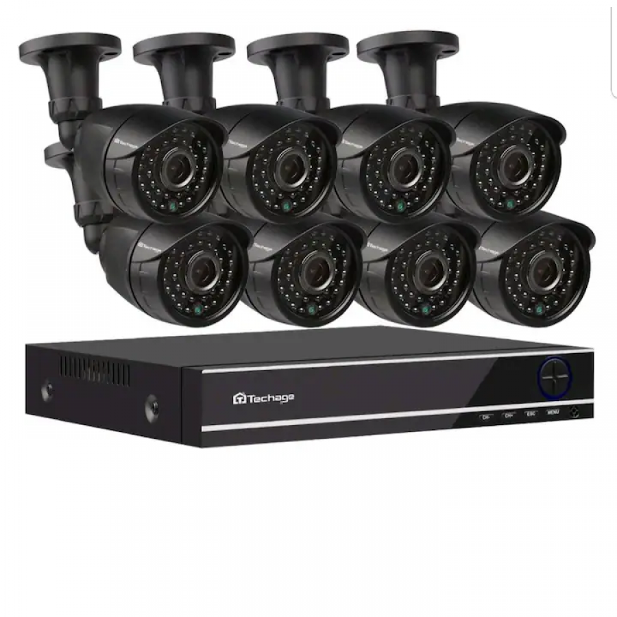 Sistem Supraveghere 8 Camere Video Cctv, Telecomanda Inclusa
