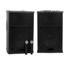 Set Doua Boxe Profesionale 800 W Active Nrs Cu Mixer Si Bluetooth