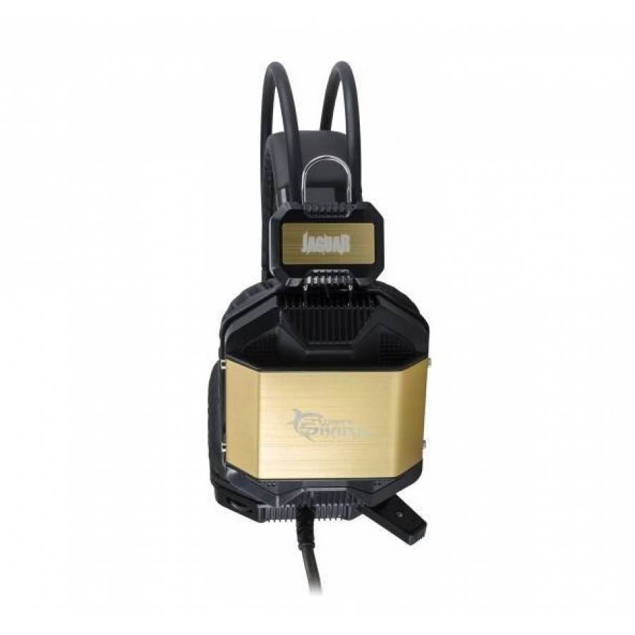 Set Casti Gaming White Shark Gh-1646 Jaguar Negru / Auriu