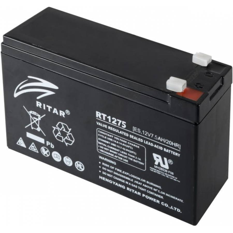 Acumulator Cu Plumb , Tensiune 12 V / 7,5 Ah , Carcasa Inchisa, Durata De Viata 5 Ani , Dimensiune 151 X 65 X 100 Mm , Negru