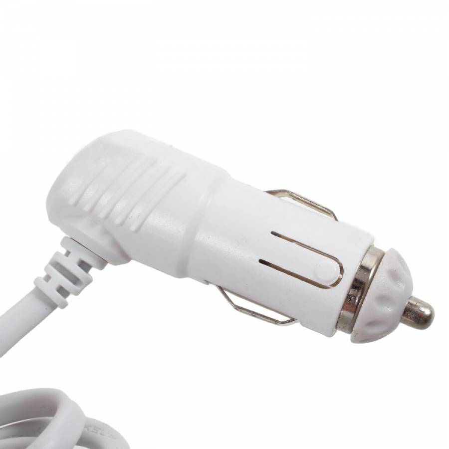 Adaptor Tip Bricheta Pentru Masina Klausstech, Alimentare La 12 V -120w , Triplu Iesire Cu Cablu 30 Cm, Culoare Alb