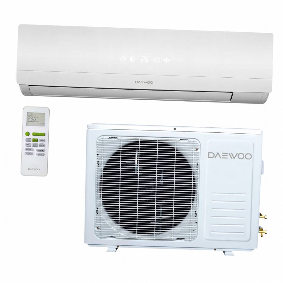 Aer Conditionat   Daewoo , 9000 Btu , Clasa Energetica A++, Functia Timer Si Auto-restart, Racire, Incalzire, Ventilatie, Dezumidificare, Modulul Turbo-racire, Agent Ecologic De Racire