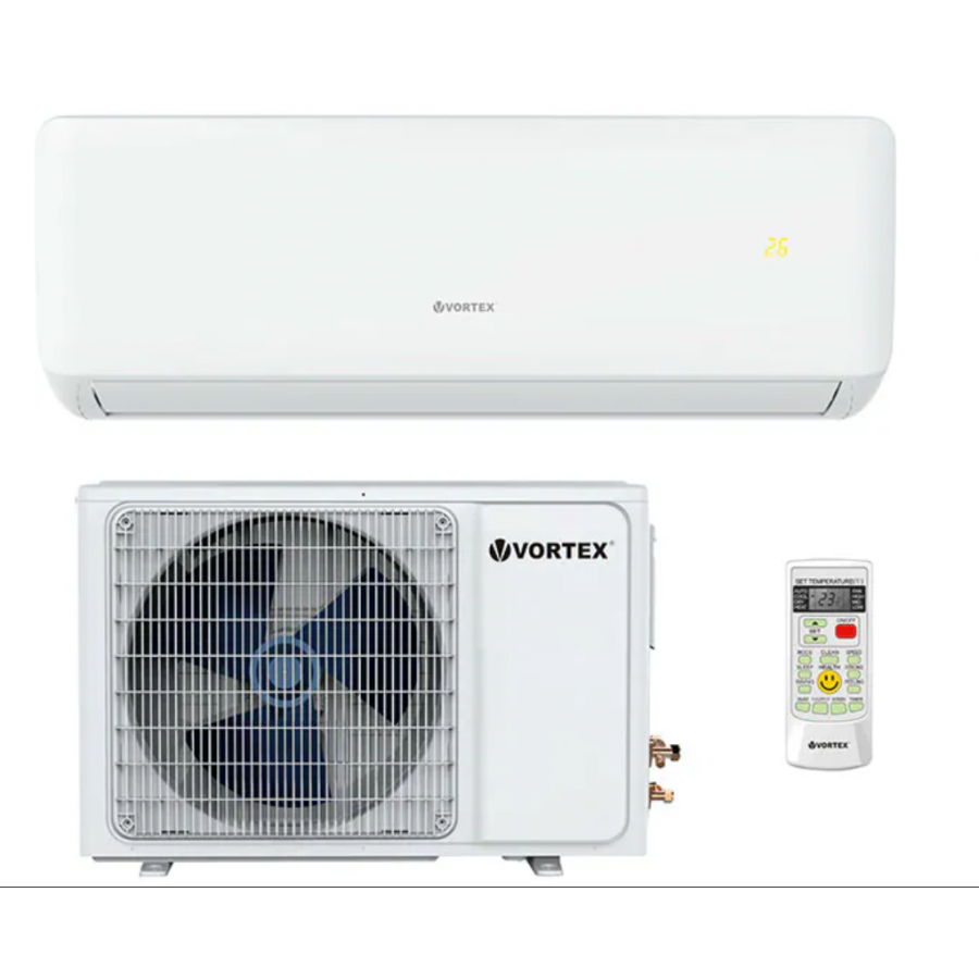 Aer Conditionat VORTEX  Wi-fi Profesional 18000 Btu, Kit Instalare Inclus, A++/a+, Suprafata Acoperita 60m², Dezumidificare/incalzire/racire, R32, Alb