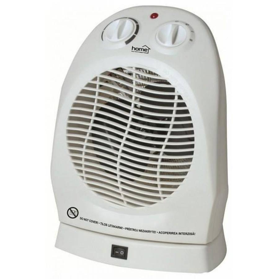 Aeroterma Electrica, 2 Trepte De Incalzire, Termostat Mecanic, Design Modern, Alb