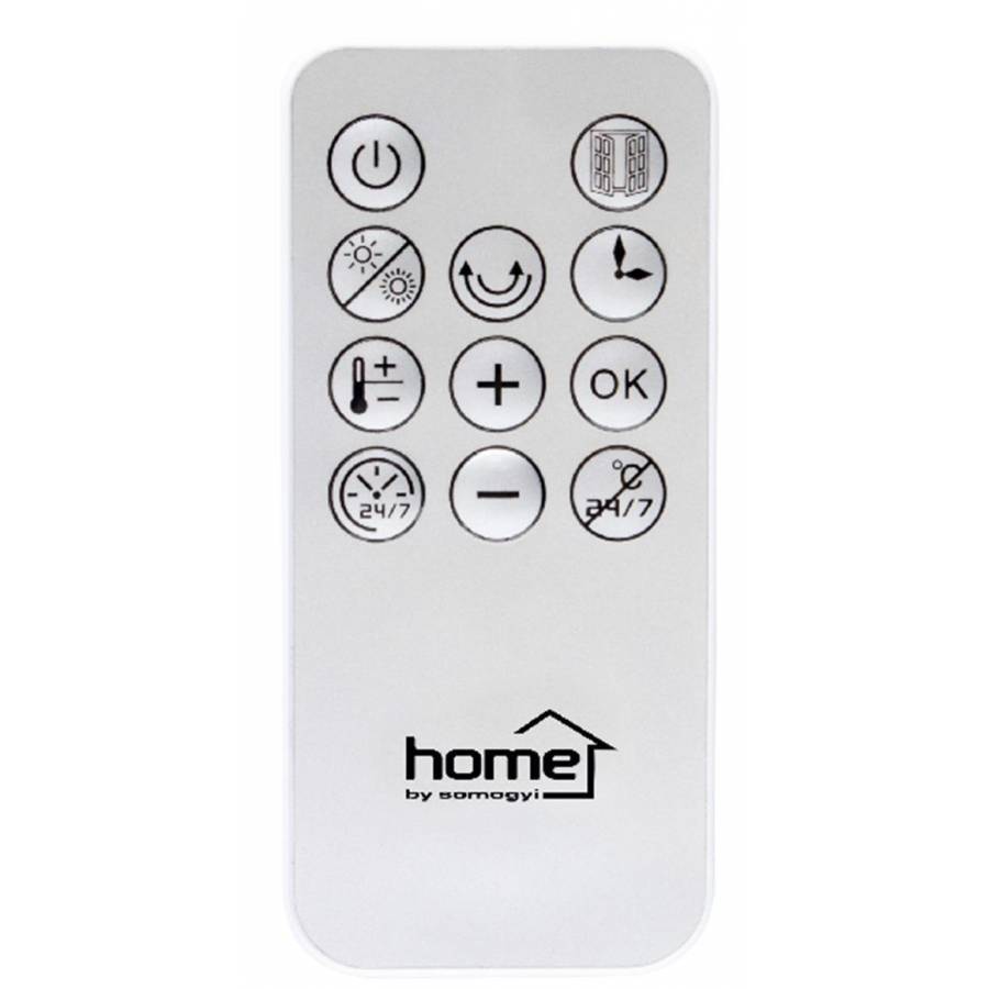 Aeroterma Electrica De Perete Cu Ventilator, Telecomanda Inclusa, Termostat Electronic, Design Modern, Culoare Alb