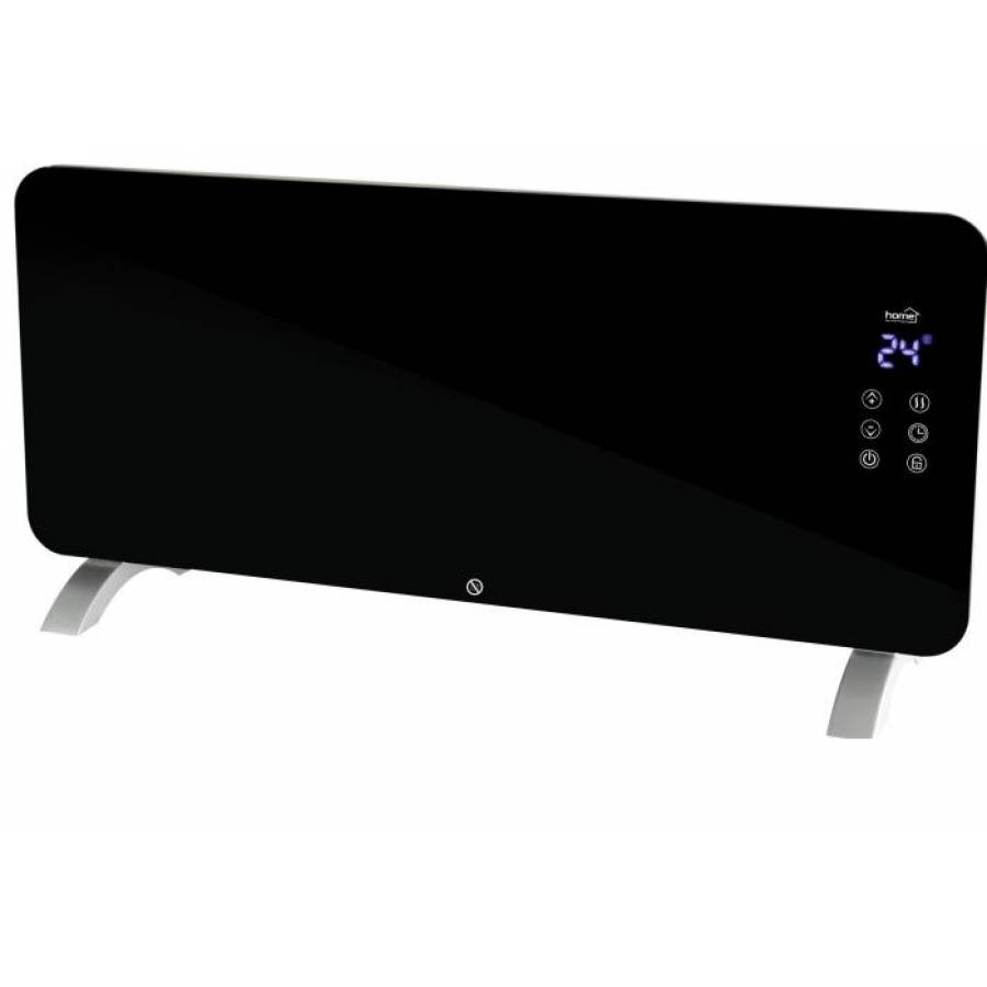 Aeroterma Home De Podea/perete, 2 Trepte De Incalzire, Telecomanda Inclusa, Design Modern, Negru