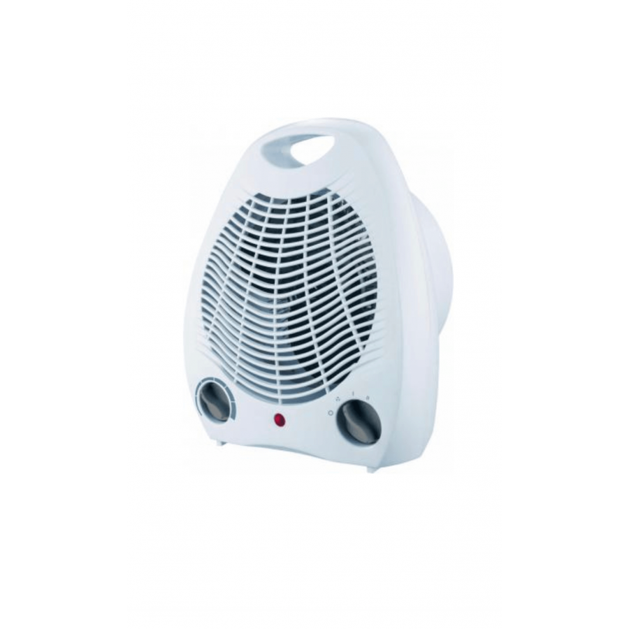 Aeroterma KlaussTech, 1000-2000w, Functie De Caldura Si Aer Rece, Protectie La Supraincalzire, Termostat Adjustabil, Indicator Led, Control Automat Al Caldurii, Alb