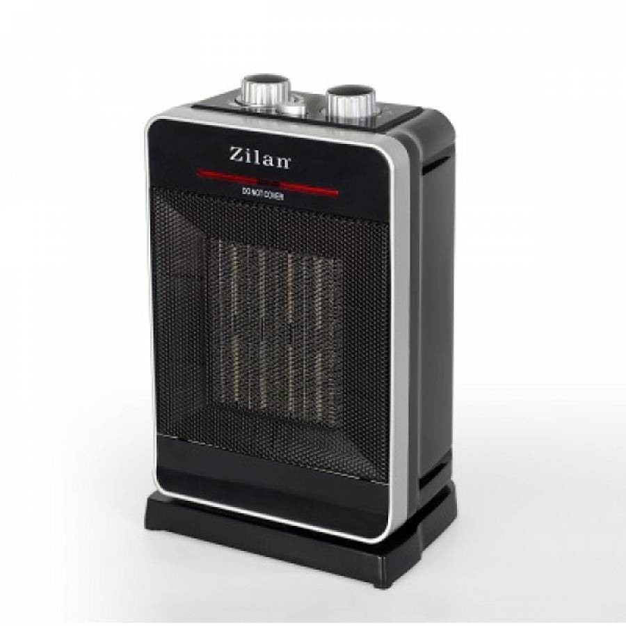 Aeroterma Profesionala Ceramica, Putere De 2000 W, Functie De Aer Rece, 2 Trepte De Temperatura, Termostat Reglabil, Incalzire Rapida, Maner Transport, Negru