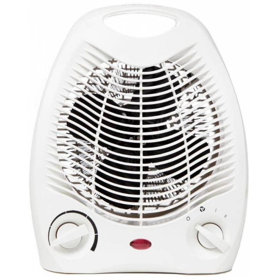 Aeroterma Profesionala Klausstech Cu Putere De 2000 W, 2 Nivele De Putere, Aer Rece, Functie Termostat Reglabil, Tehnologie Protectie La Supraincalzire, Indicator Luminos, Alb