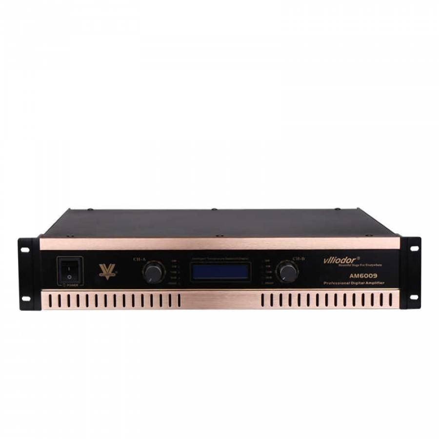 Amplificator Hifi Digital Profesional Audio 2 X 400w, Buton On/off, Design Modern Si Subtire, Afisaj Digital, Impedanta 8 Ohmi, 220 V, Negru