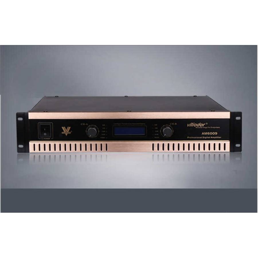 Amplificator Hifi Digital Profesional Audio 2 X 400w, Buton On/off, Design Modern Si Subtire, Afisaj Digital, Impedanta 8 Ohmi, 220 V, Negru