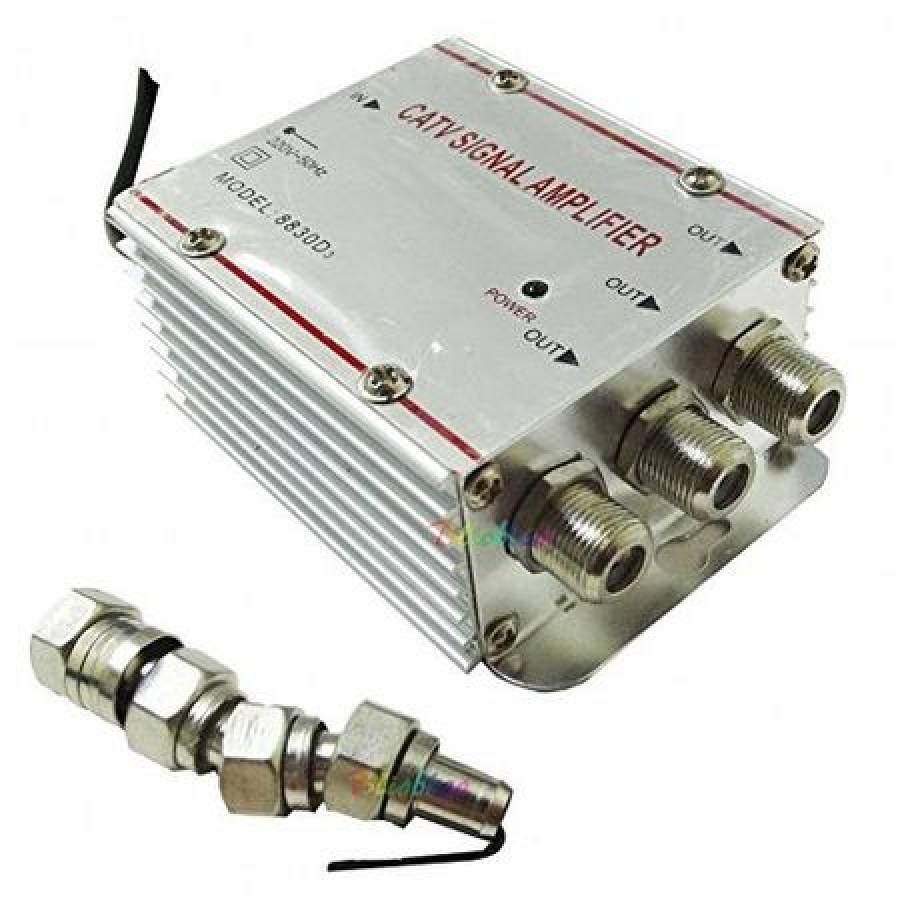 Amplificator Klausstech De Semnal Tv Cu 3 Iesiri 20 db