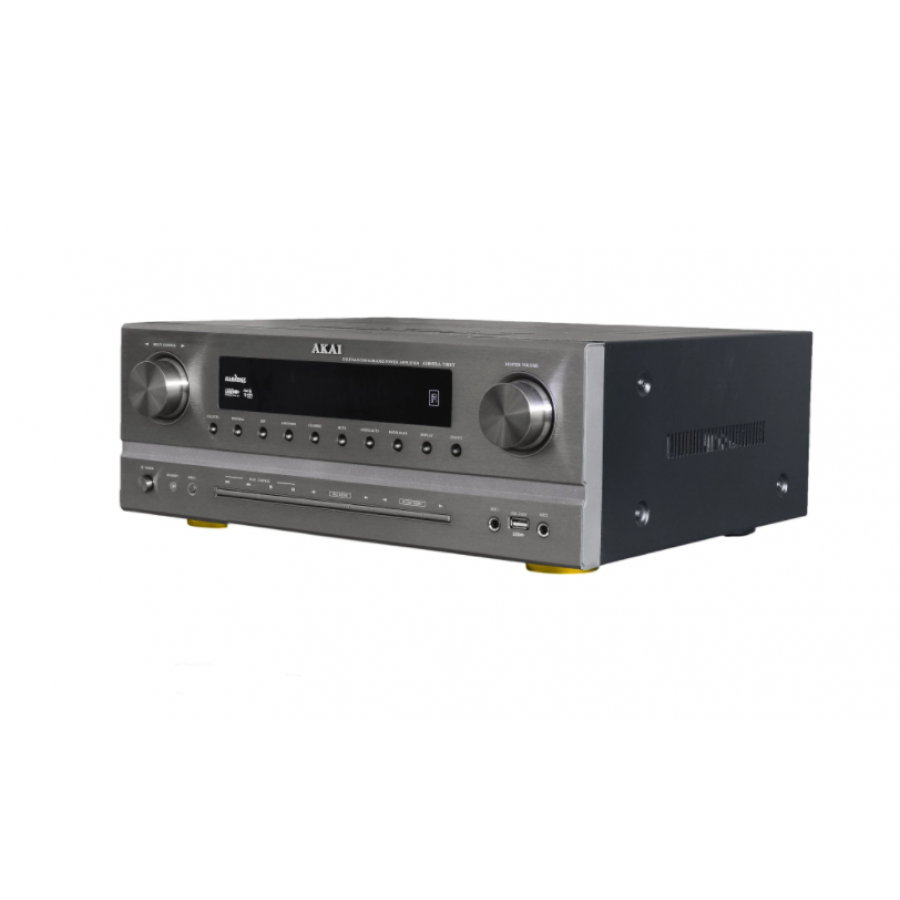 Amplificator, Putere 375w Rms, Usb, Am/fm, 2 Intrari Stereo, Design Compact, Metalic, Argintiu