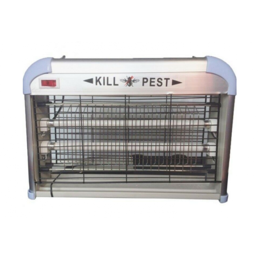 Aparat Anti-tantari, Putere 20w, Impotriva Insectelor Zburatoare, Pentru Interior Si Exterior, Buton On/off, Tava De Colectare, Lumina Pentru A Atrage Insectele, Argintiu