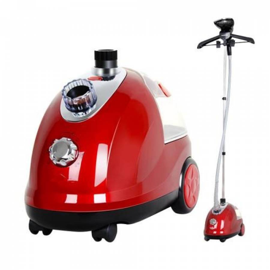 Aparat De Calcat Cu Aburi Vertical, Alimentare 220 - 50 Hz, Putere 1700w, Indicator Functionare, Utilizare Usoara, Design Ergonomic , Rosu