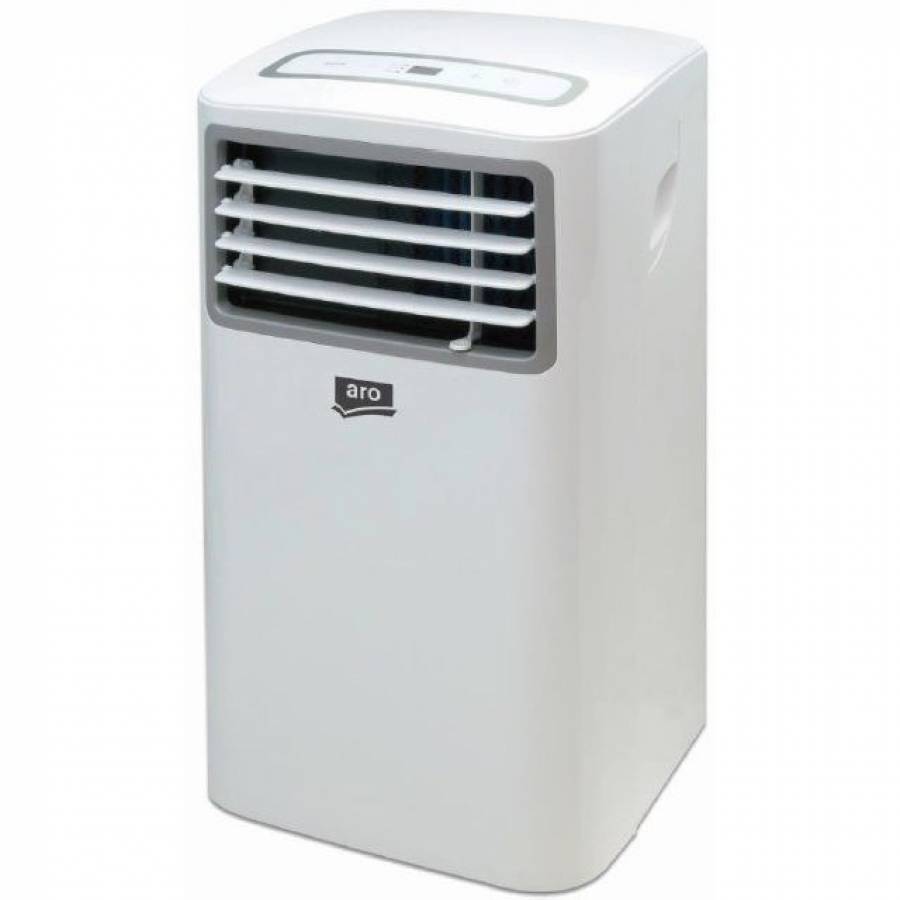Aparat De Climatizare Mobil  Aro  , 8000 Btu, Clasa A, Cu Telecomanda, Racire, Ventilatie, Sleep Mode, Agent De Racire Ecologic , Culoare Alb