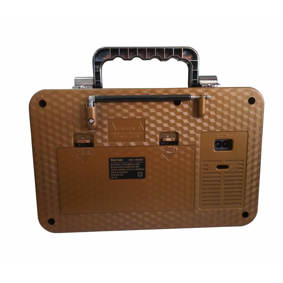 Aparat De Radio Kemai, Stilul Retro Cu Functii Moderne 3 Benzi Radio Fm, Mw, Sw , Usb , Tf Card