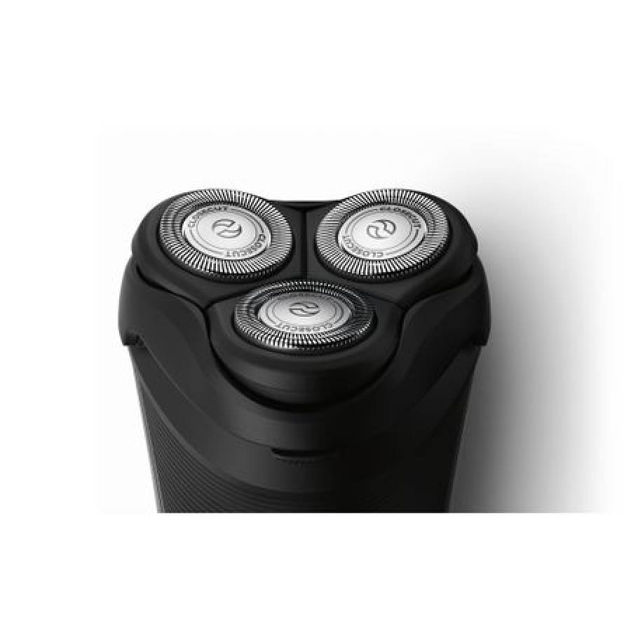 Aparat De Ras Electric Philips , 4 Capete Flexibile Incluse , Sistem De Lame Closecut , Functie Deblocare Cu O Singura Atingere , Design Modern , Negru