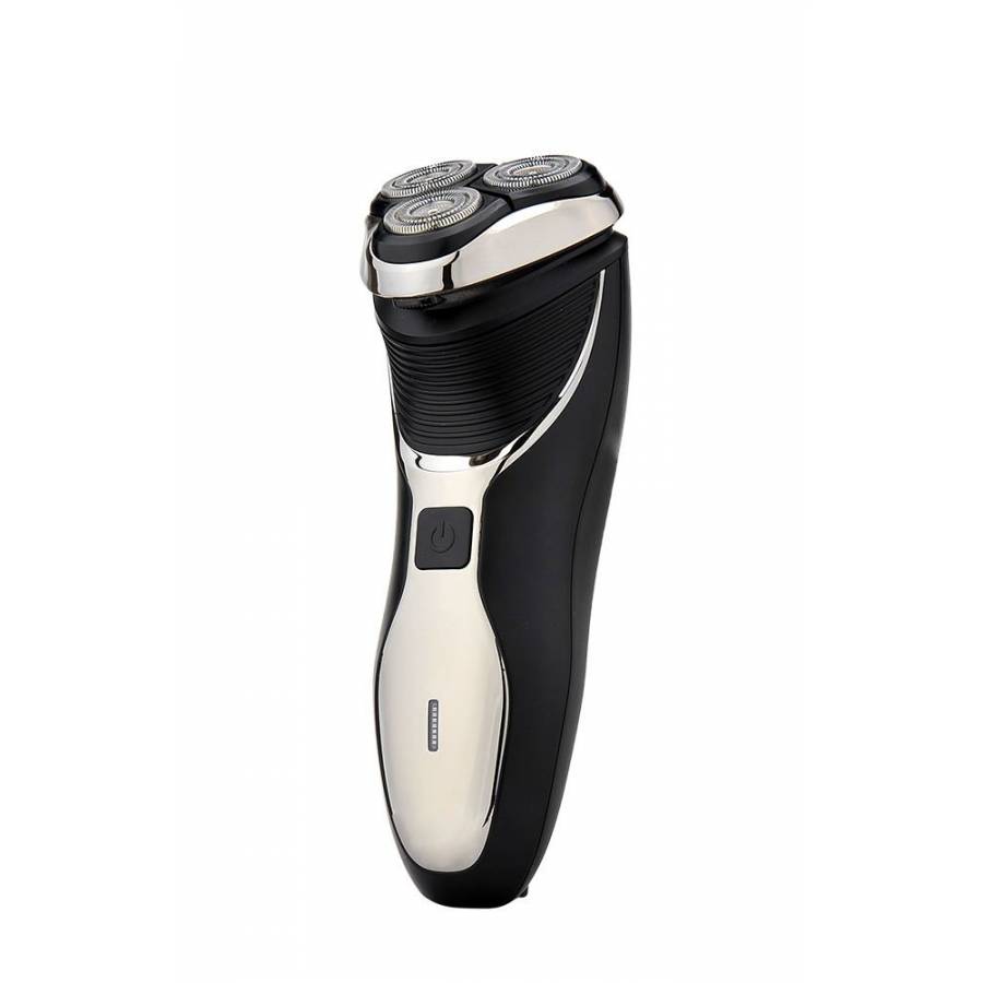 Aparat De Ras Electric Pritech, 3 Capete Rotative, Waterproof, Lame Precise Din Otel Inoxidabil, Capete Flexibile Individual, Acumulator Reincarcabil, Design Modern, Negru