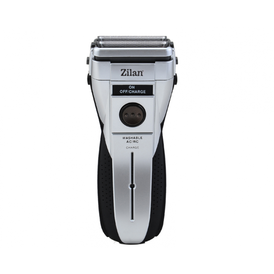 Aparat De Ras,  Utilizare Pe Piele Uscata/umeda, Cap Cu 2 Lame Circulare, Lame Din Otel Inoxidabil, Silentios, Ergonomic,  Negru/argintiu