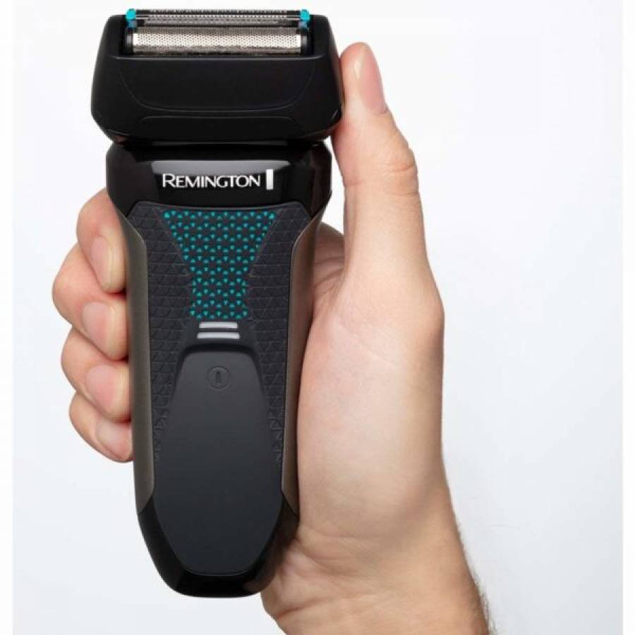 Aparat De Ras Remington Style Series F5,  Cap Pivotant Cu Functia De Blocare, Utilizare Fara Cablu, 100% Rezistent La Apa,negru/albastru