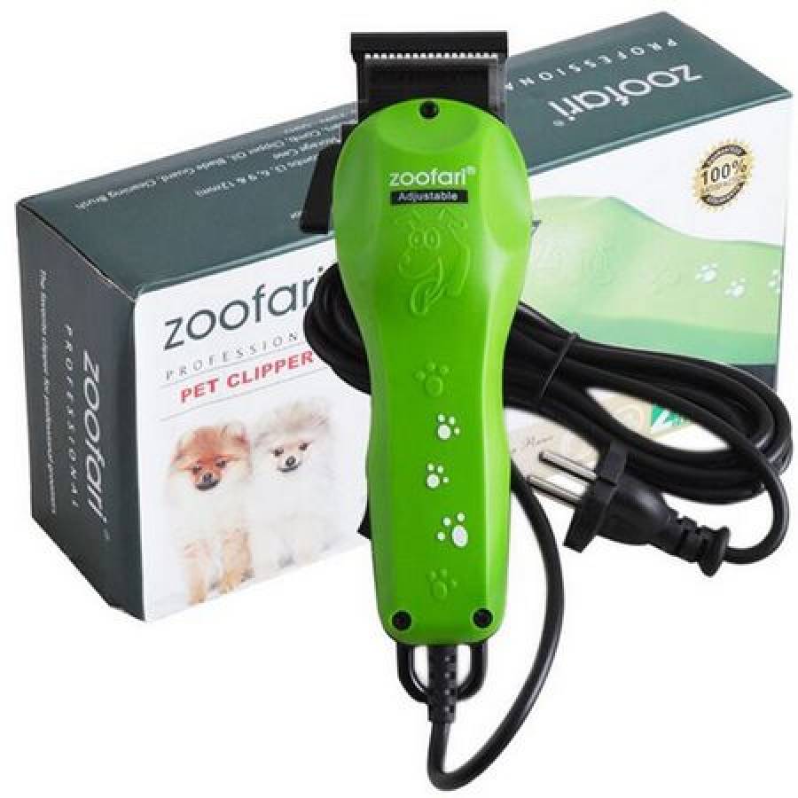 Aparat De Tuns Animale Zza09 , Buton De On/off , Functionare Silentioasa, Alimentare 230 V 50 Hz , Capat De Taiere Din Inox ,  4 Capete De Taiere Incluse, Culoare Verde