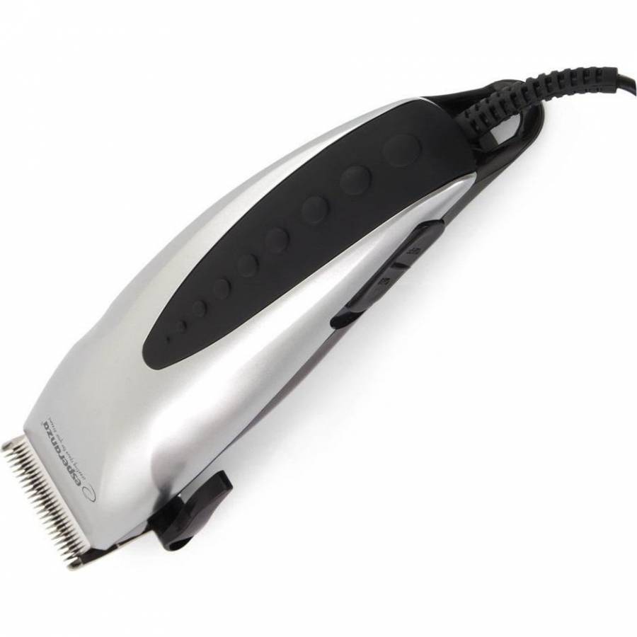 Aparat De Tuns Profesional, Putere 10 W, Lame Din Otel Inoxidabil, Maneta Pentru Reglare, Taiere Neteda, Accesorii Incluse, Design Ergonomic, Negru&argintiu