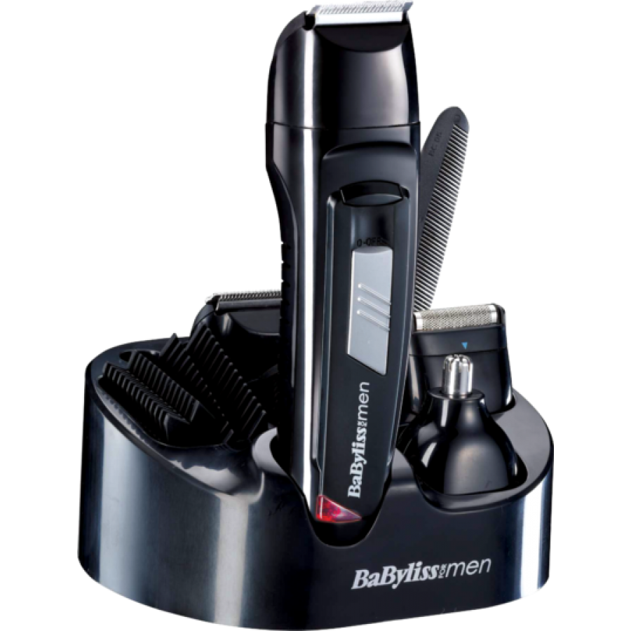 Aparat De Tuns Si Ras Electric Cu 8 Accesorii Incluse,suport De Incarcare, Lame Din Otel Inoxidabil,lama 32 Mm Pentru Barba, Autonomie De 30 Min,foarfeca, Piepteni, Perie De Curatare, Ulei, Negru