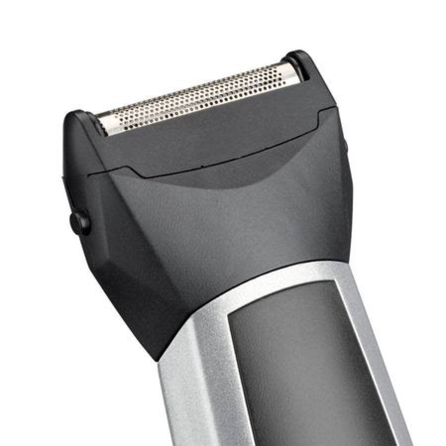 Aparat De Tuns Si Ras Multi Trimmer 8 In 1 , Lame Din Titanium, Autonomie De Functionare 60 Minute, 3 Ghidaje Pentru Barba, 1 Capat Pentru Detalii, 1 Capat Pentru Nas Si Urechi , Argintiu/negru