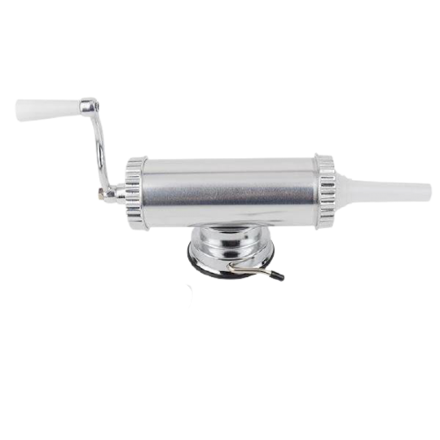 Aparat De Umplut Si Facut Carnati, Orizontala, Manuala, 3 Palnii,  Otel Inoxidabil, Usor De Curatat, Capacitate 2.5kg, Argintiu