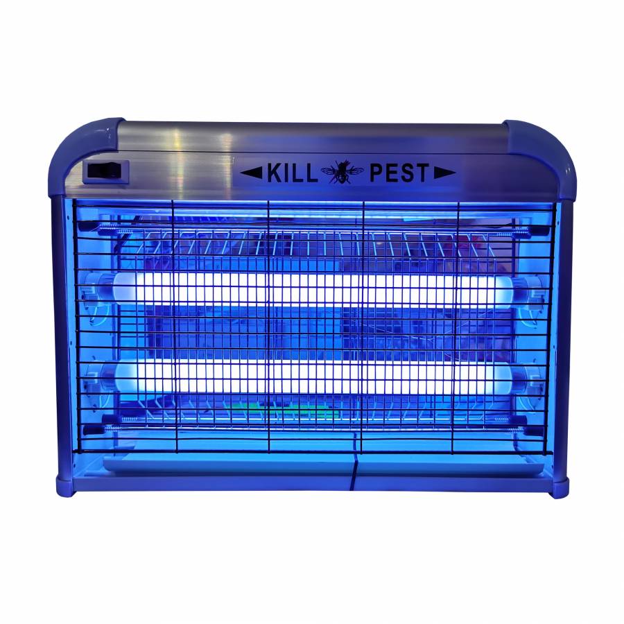 Aparat KlaussTech Cu Led Uv 20W, Anti Tantari , Muste , Molii Si Alte Insecte, Pentru Interior-exterior, Argintiu