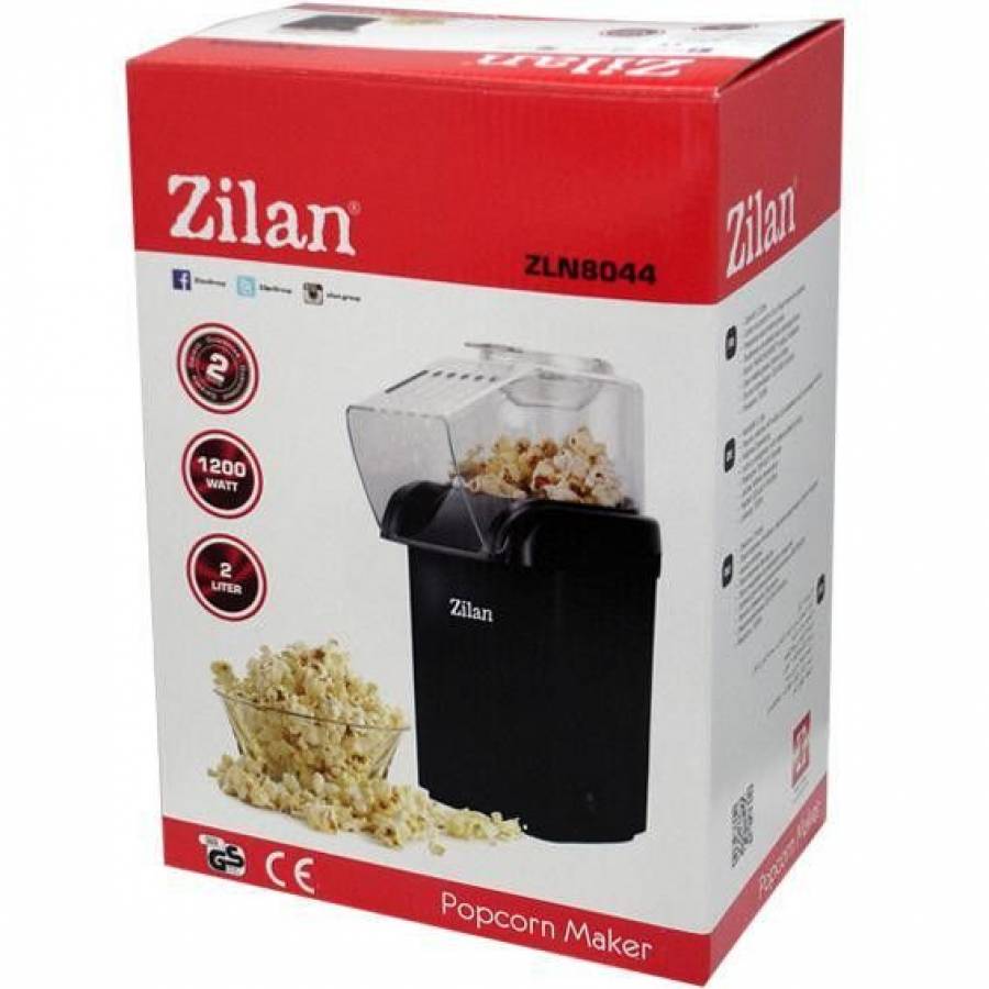 Aparat Pentru Preparat Popcorn, 1200 W, Gateste Fara Ulei, Ideala Pentru Serile De Film In Familie, Tensiune Alimentare 220 - 240 V / 50/60 Hz, Design Ergonomic