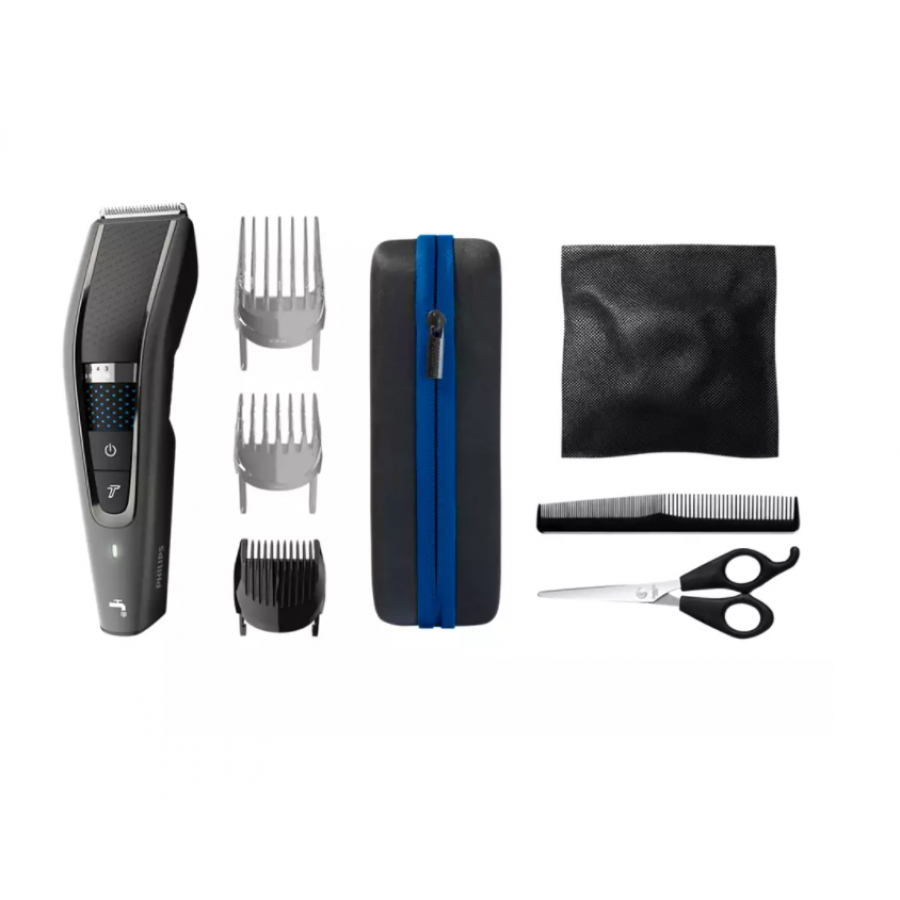 Aparat Philips De Tuns Profesional, Lavabil Tehnologie Trim-n-flow Pro, 28 Setari Lungime 0,5 - 28 Mm, Utilizare Fara Fir 90 Min, Tip Baterie Li-ion, Toc Transport Inclus, Negru