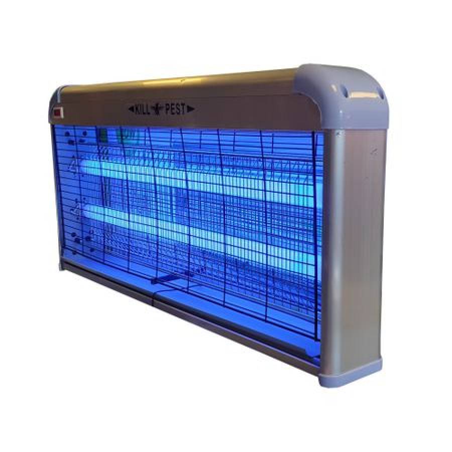 Aparat Profesional Klausstech Cu Lampi Uv , Anti-insecte, Putere Mare De 40 W, Utilizare Pentru Interior/exterior, Aliaj Din Aluminiu , Argintiu