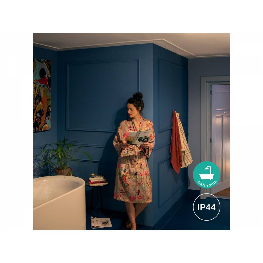 Aplica Baie Philips Led Gu10, Ambianta Alba, Control Bluetooth, Variator Inclus, Protectie Ip44, Putere 5 W, Izolatie Dubla, 2200 - 6500 K, Alb