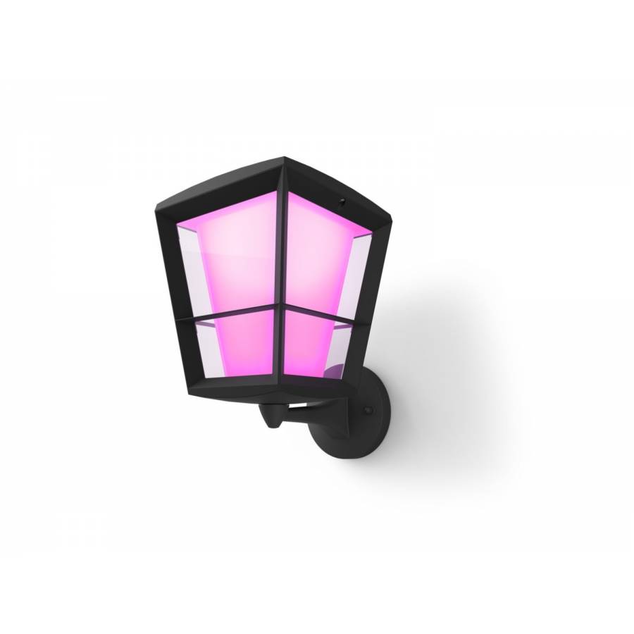 Aplica Exterior Led Rgbw Philips, Control Hue Bridge, Putere 15w (79w), 1150 Lm, Material Sticla, Stil Contemporan, 2000 - 6500 K, Negru