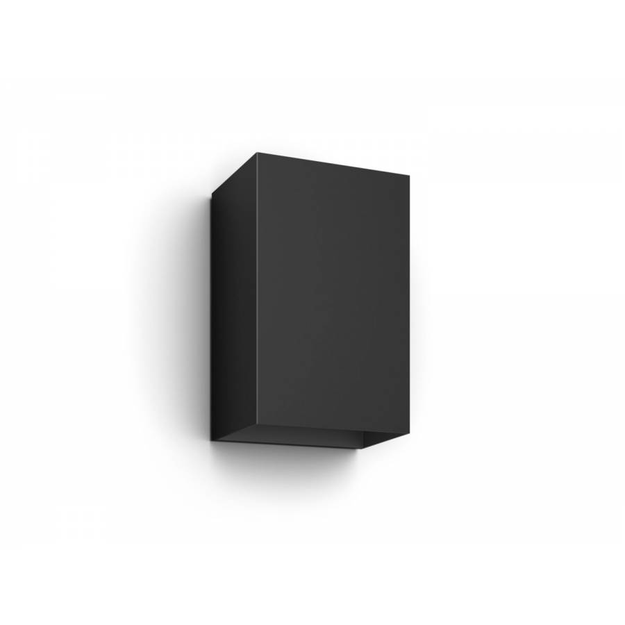 Aplica Ip44 Cu Ambianta Alb Si Color Led, Philips, Alimentare La Retea 24 V, Led Incorporat, Becuri 2, Putere Maxima 8 W, Forma Dreptunghiulara, Negru