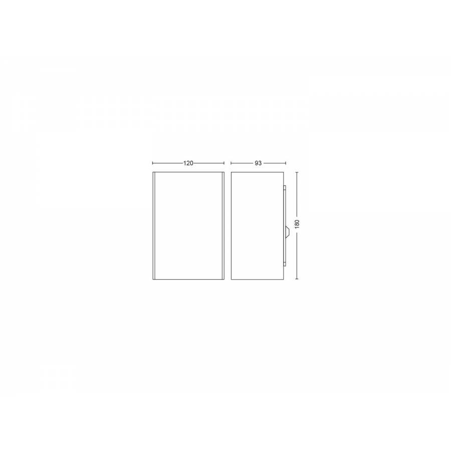 Aplica Ip44 Cu Ambianta Alb Si Color Led, Philips, Alimentare La Retea 24 V, Led Incorporat, Becuri 2, Putere Maxima 8 W, Forma Dreptunghiulara, Negru