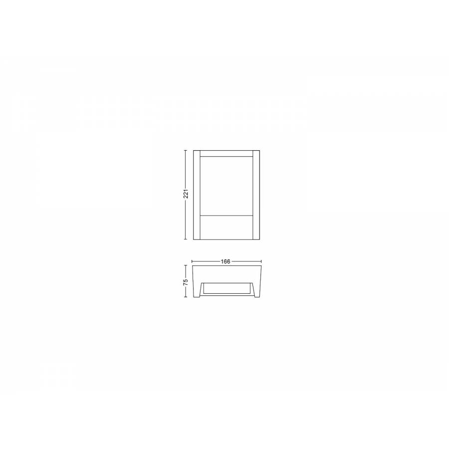 Aplica Pentru Perete Hue Led Integrat, Control Inteligent, Bec Putere 15 W (80w), Lumeni 1150 Lm, Lumina Alba Calda, Protectie Ip44, Negru