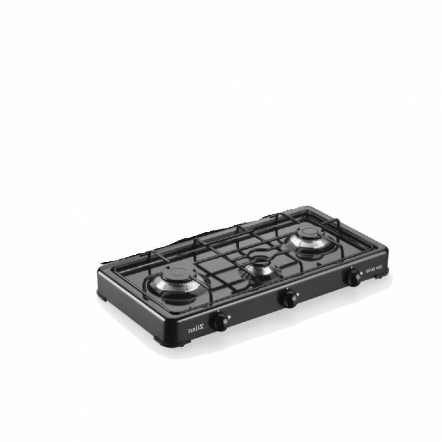 Aragaz Cu 3 Ochiuri, Tip Plita, Cu Capac, Tabla Emailata, Robinet De Gaz Cu Siguranta, Putere 2300w/1600w/900w, Consum 0,380 Kg/h, 30 Mbar, Negru