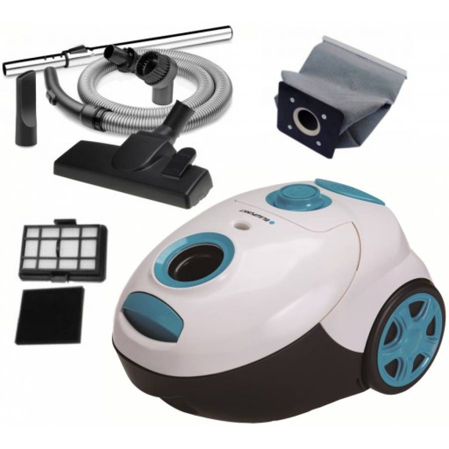 Aspirator Cu Capacitate Sac De 2 L, Blaupunkt,zgomot Sub 78 Db,lungime Cablu De 5 M,cablu De Alimentare Rotativ,reglarea Puterii De Aspiratie,clasa Energetica A,alb/albastru