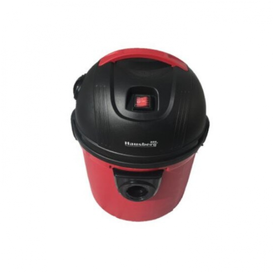 Aspirator Electric, 1200 W, Aspirare Umeda/uscata, 1.5 L, Flux De Aer Pe Maner, Furtun Flexibil, Cordon Alimentare 3.2 M, Negru/rosu