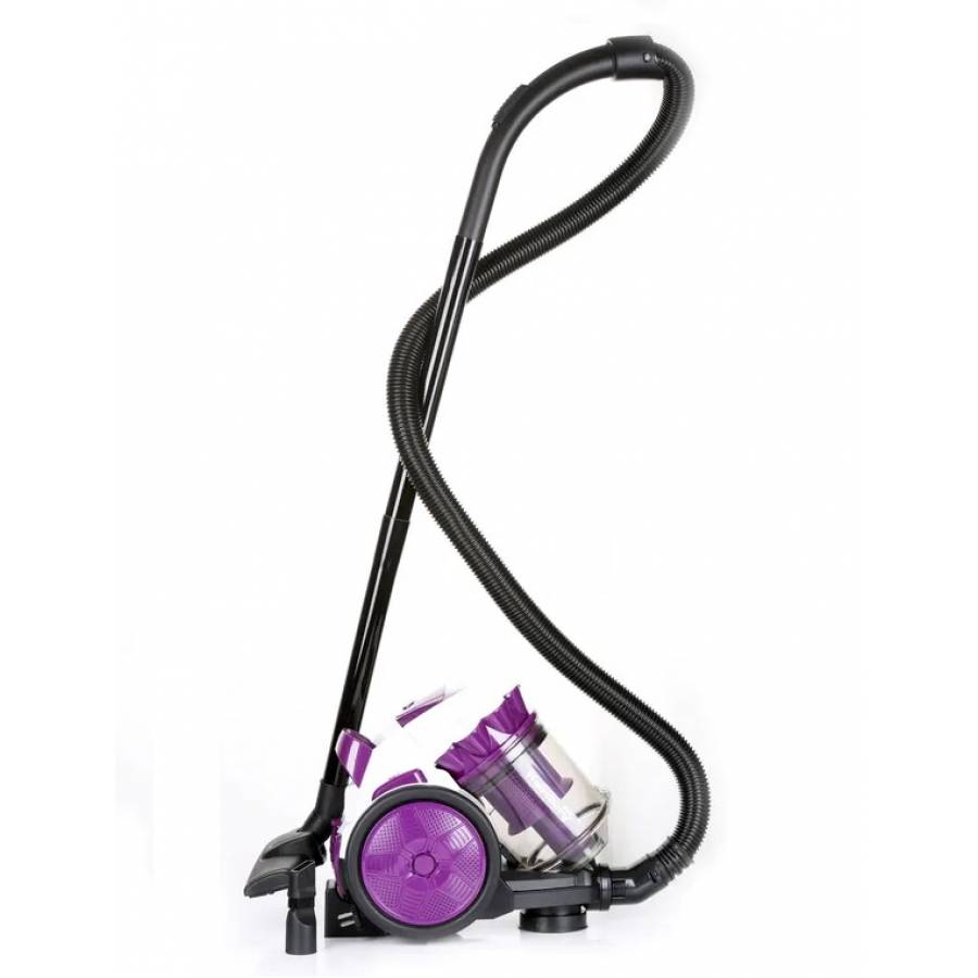 Aspirator Electric Fara Sac, Filtru Hepa, 900w, Capacitate 3 L, 79 Db, Alimentare 220-240, 50/60hz, Cablu 3.2 M, Culoare Alb/mov