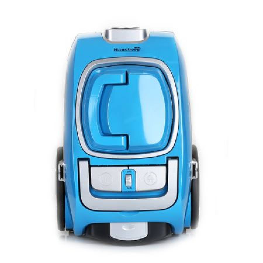 Aspirator Fara Sac Hausberg, 1200 W, Tehnologie Fara Sac, Capacitate Recipient 3 L, Cablu De Alimenatre 5 M, Design Modern, Albastru
