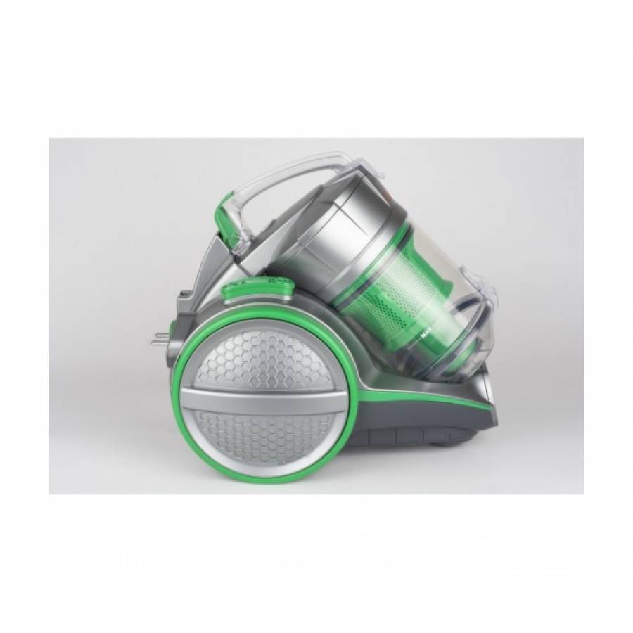 Aspirator Fara Sac, Putere 1400 W, Filtru Hepa, Accesoriu Pentru Spatii Inguste, Tub Telescopic, Vas Colectare 2l, 79 Db, Verde